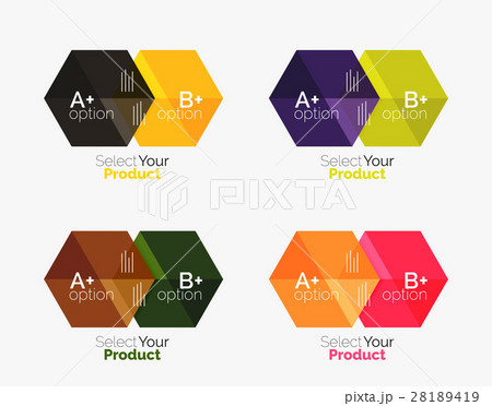 Geometric paper business infographics layouts 28189419