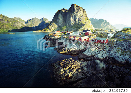 summer time - Reine, Lofoten islands, Norway 28191786
