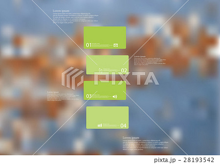 Illustration infographic template with green bar 28193542