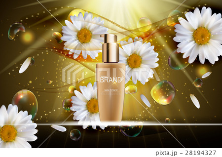 Skin Toner Bottle Tube Template for Ads or 28194327