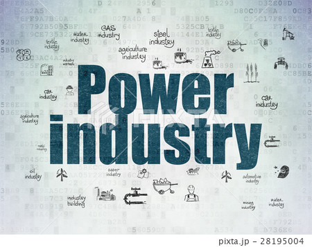 Industry concept: Power Industry on Digital Data 28195004