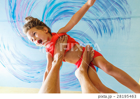 Flying boy like super hero Flying boy like super hero 28195463
