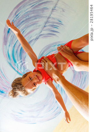 Flying boy like super hero Flying boy like super hero 28195464