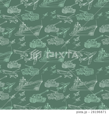 Vector Military Transport Pattern 28196871