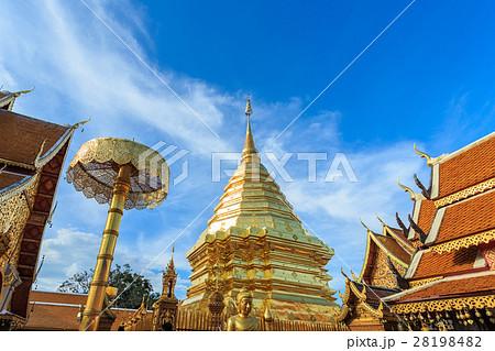 Doi Suthep temple, Landscape of beautiful temple in Chiang Mai, Thailand Doi Suthep temple, Landscape of beautiful temple in Chiang Mai, Thailand 28198482