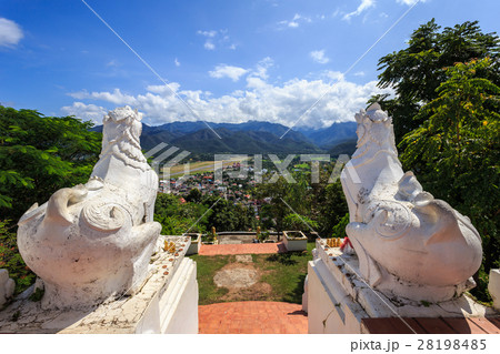 Wat Phra That Doi Kong Mu temple on a mountain top at Mae Hong Son northern of Thailand 28198485
