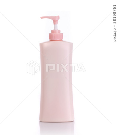 Blank pink pump plastic bottle used for shampoo or soap. Studio shot isolated on white Blank pink pump plastic bottle used for shampoo or soap. Studio shot isolated on white 28198761