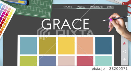 Colour Shade Design Colourful Palette Concept 28200571