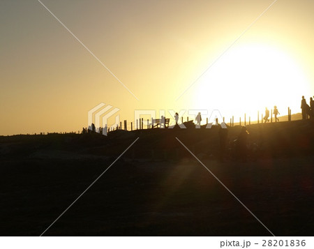 南アフリカ アフリカ大陸最南端のアガラス岬 夕日 28201836