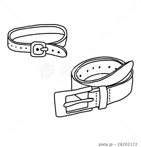 hand drawn sketch of belt  28202172