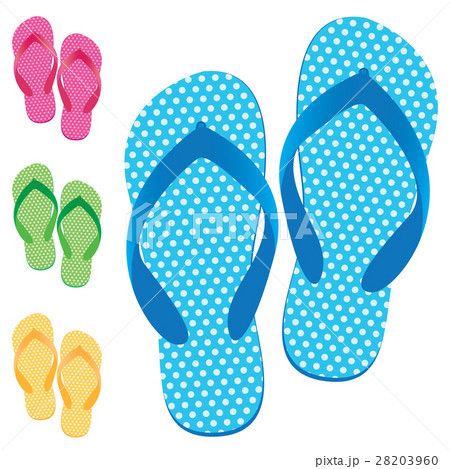 Slippers set of female with Multicolored slippers. 28203960