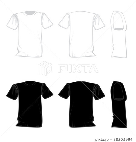 T Shirt Template Design Set のイラスト素材 3994