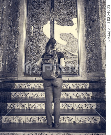 Woman Traveler Thailand Destination Culture Concept 28204035