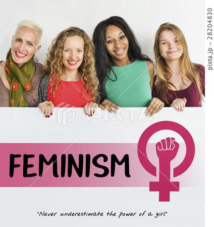 Women Girl Power Feminism Equal Opportunity Concept Women Girl Power Feminism Equal Opportunity Concept 28204830
