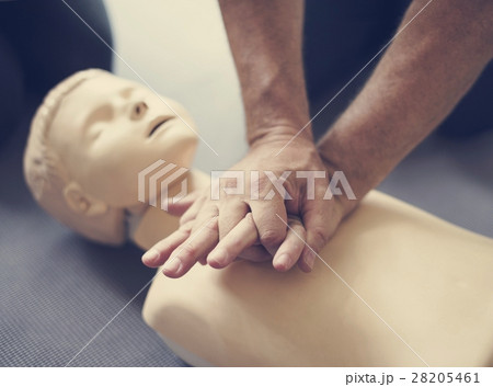 CPR First Aid Training Concept 28205461