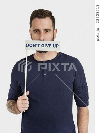 Dont't Give Up Optimism Motivate Word Concept 28205515