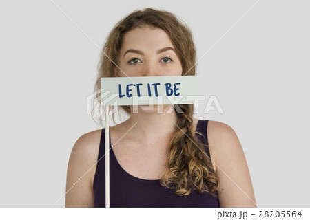 Let It Be Move On Carefree Ignorance Acceptance Concept 28205564