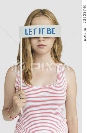 Let It Be Move On Carefree Ignorance Acceptance Concept 28205746