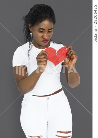 African Descent Woman Break Up Concept African Descent Woman Break Up Concept 28206425
