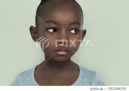 African Child Girl Portrait Emotions Expression Concept African Child Girl Portrait Emotions Expression Concept 28206639