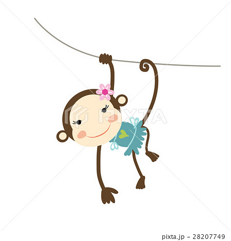 Funny monkey girl for your design Funny monkey girl for your design 28207749