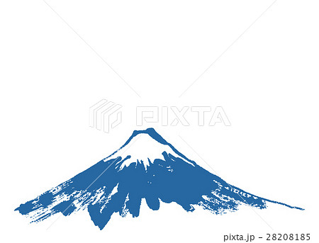 元の富士山 イラスト 美しい花の画像