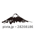 富士山　水墨画　水彩画 28208186