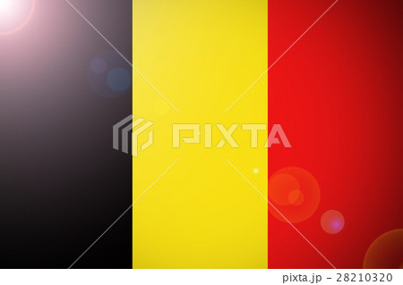 Belgium flag 3D illustration symbol , 3D Belgium flag 3D illustration symbol , 3D 28210320
