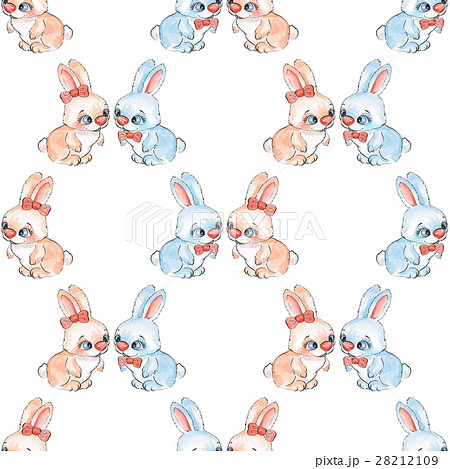 Cartoon bunny. Seamless pattern 1 Cartoon bunny. Seamless pattern 1 28212109