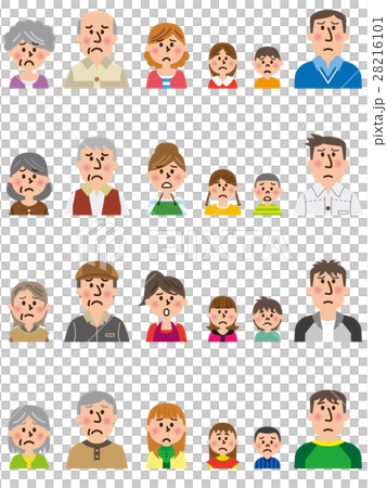 Three generations family vector set - Stock Illustration [28216101] - PIXTA