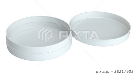 White round open empty box White round open empty box 28217902