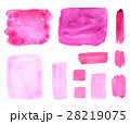 Collection of Abstract magenta pink watercolor 28219075