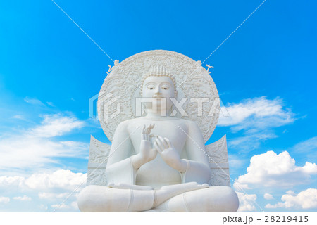 Big White Buddha image in Saraburi, Thailand. 28219415
