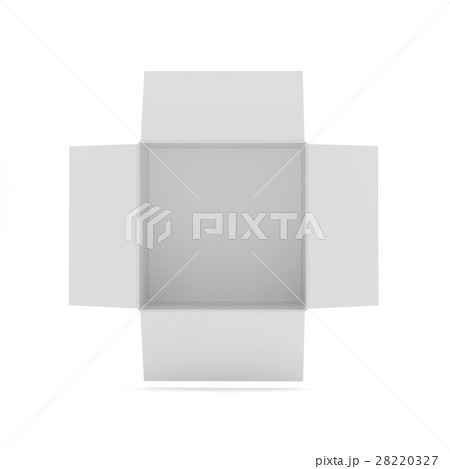 Open box on white background Open box on white background 28220327