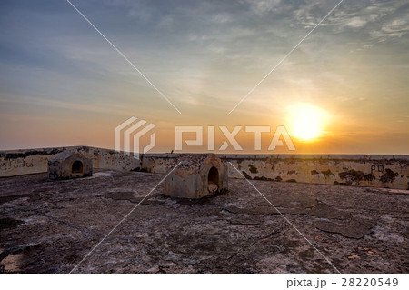 Scenic view of sunset from walls at fort Galle Scenic view of sunset from walls at fort Galle 28220549