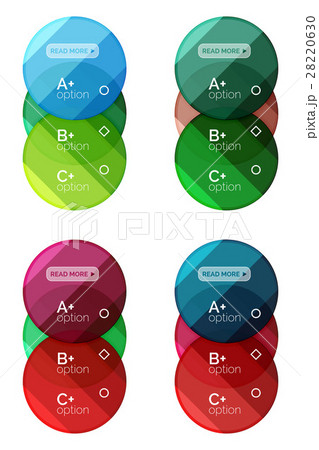 Set of round option diagram template for your data 28220630