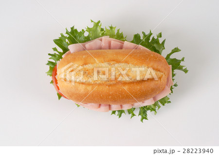 fresh sandwich with ham 28223940