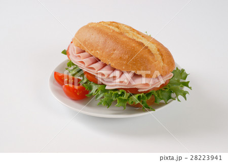 fresh sandwich with ham 28223941