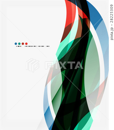 Colorful elegant wave creative layout 28225309
