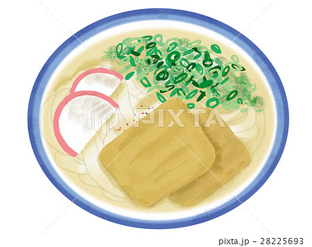 きつねうどんのイラスト素材