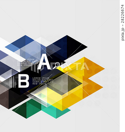 Futuristic triangle tile background with options Futuristic triangle tile background with options 28226674