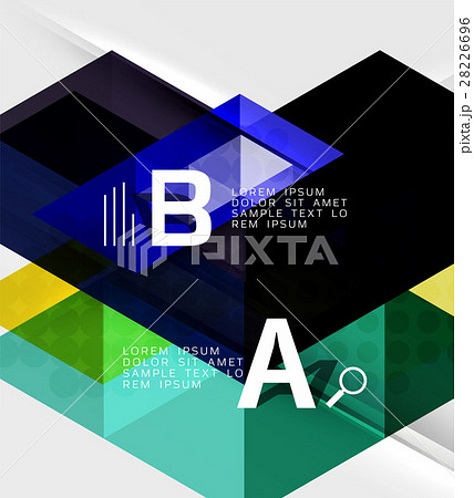 Triangle geometric infographic banner 28226696