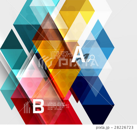 Triangle geometric infographic banner 28226723