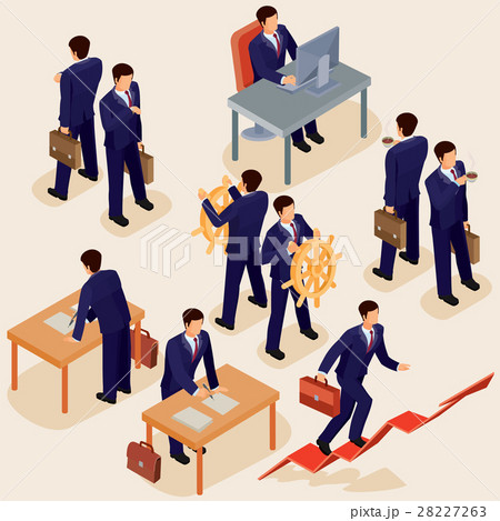 Vector illustration of 3D flat isometric people Vector illustration of 3D flat isometric people 28227263