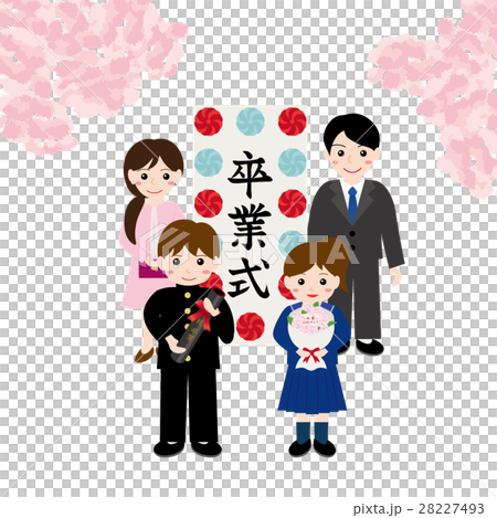 中學和高中畢業典禮父母和孩子 28227493