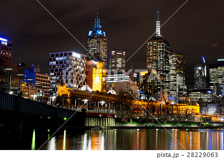 By the Yarra river in Melbourne at night By the Yarra river in Melbourne at night 28229063