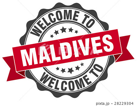 Maldives round ribbon seal 28229304