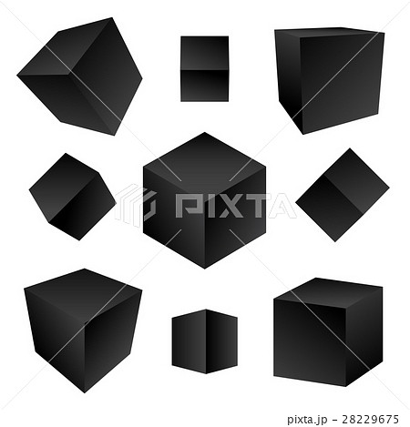 vector glossy platonic solids set. 28229675