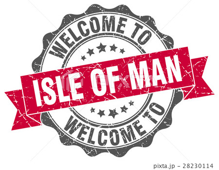 Isle Of Man round ribbon seal 28230114