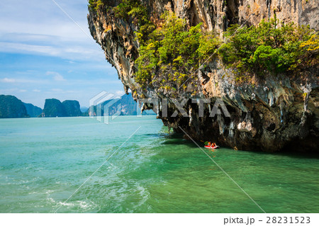 Huge limestone cliff in the Phang Nga Thailand Huge limestone cliff in the Phang Nga Thailand 28231523